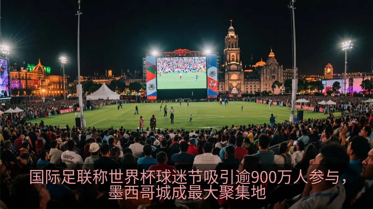 国际足联称世界杯球迷节吸引逾900万人参与，墨西哥城成最大聚集地