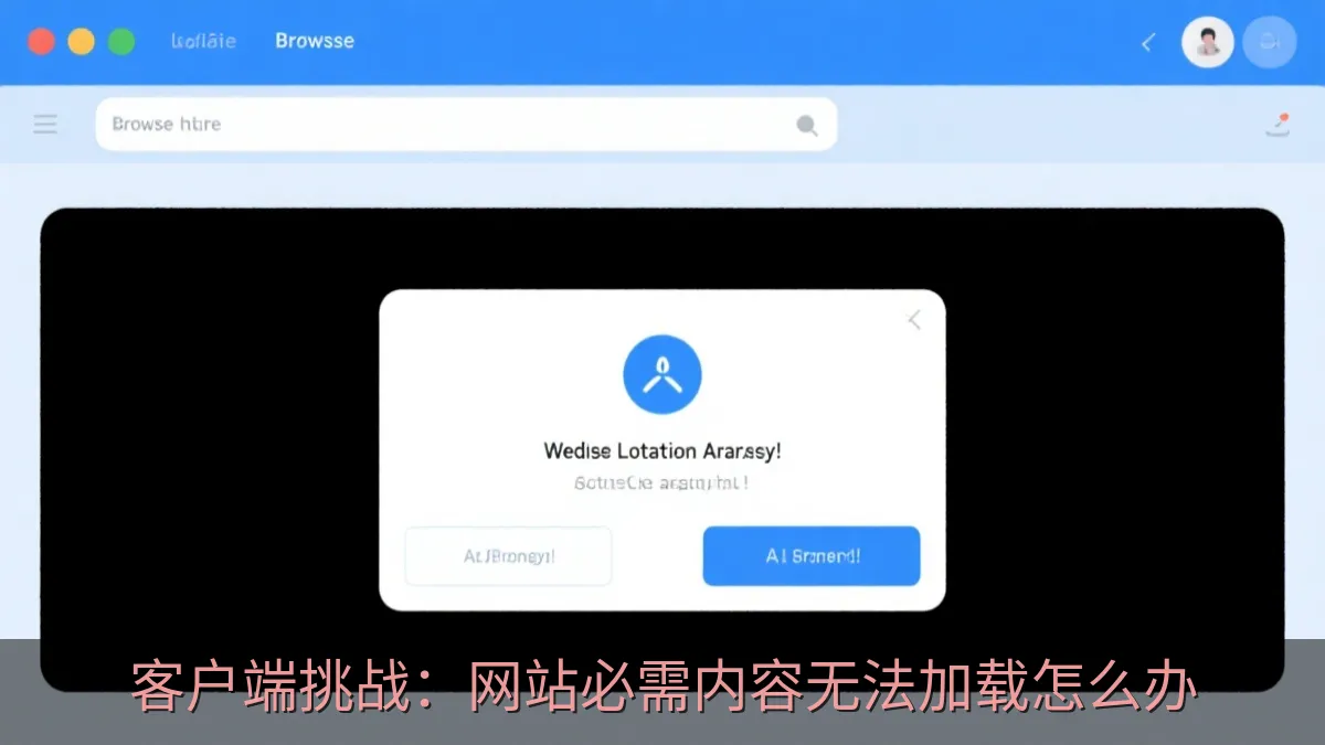 客户端挑战：网站必需内容无法加载怎么办