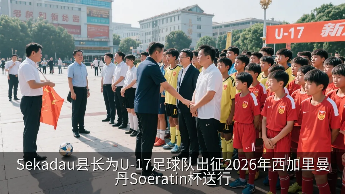 Sekadau县长为U-17足球队出征2026年西加里曼丹Soeratin杯送行