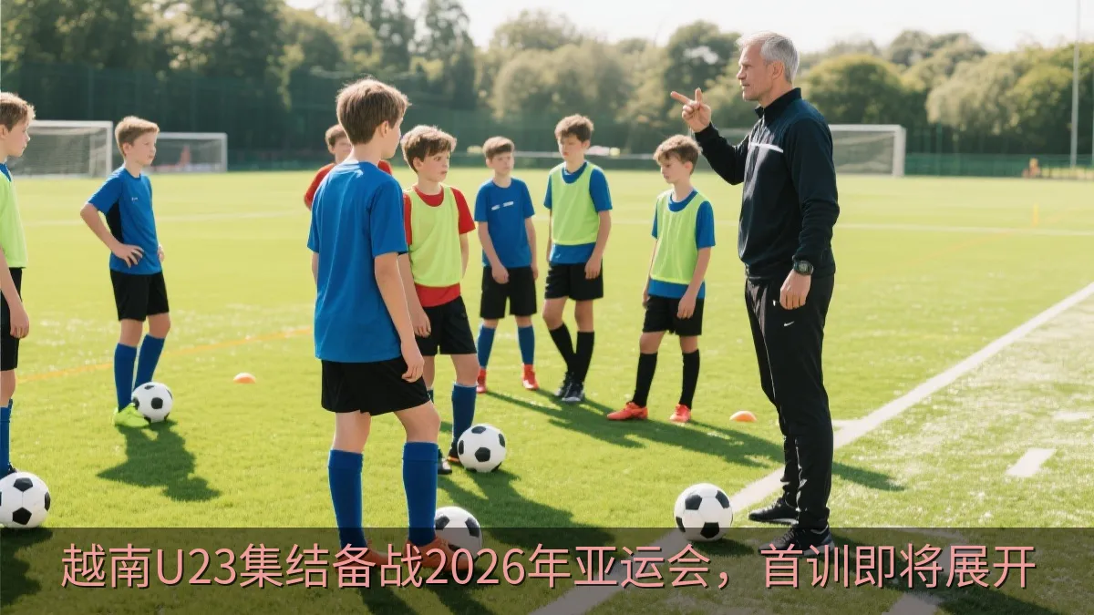 越南U23队训练备战亚运会